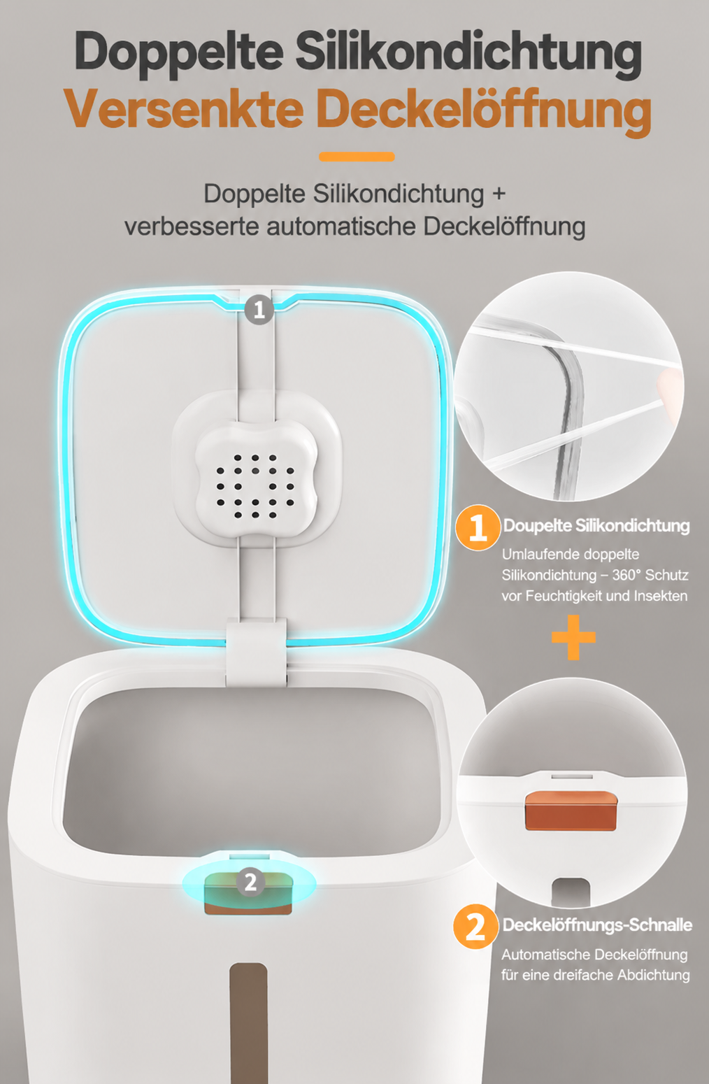 Luftdichter Reisbehälter 5 und 10 kg – Bild 3