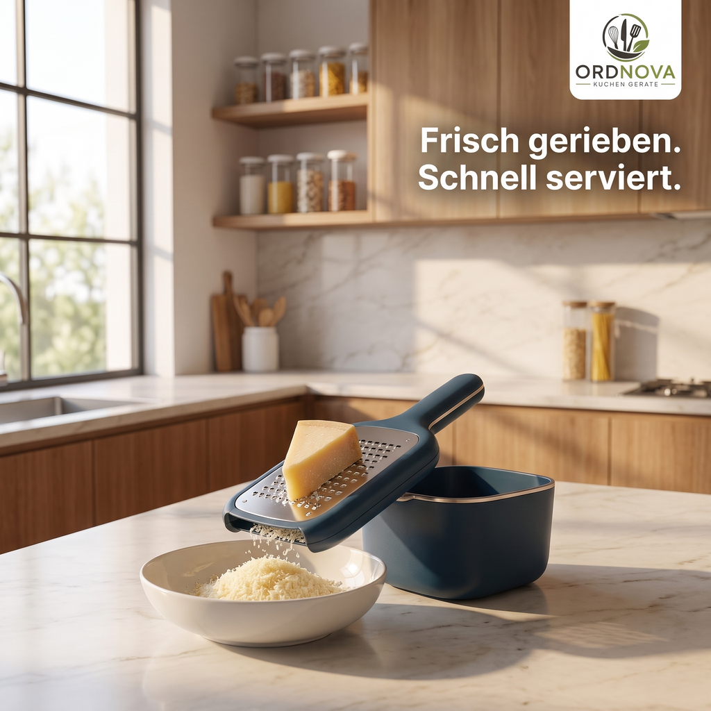 Gemüseschneider mit 4 Klingen und Abtropfkorb – Bild 1