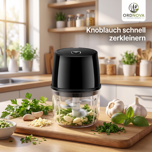 Elektrischer Mini-Zerkleinerer für Knoblauch und Gemüse – Bild 1