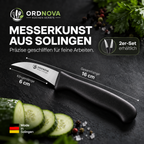 Schälmesser gebogen – 2er-Set, Made in Solingen