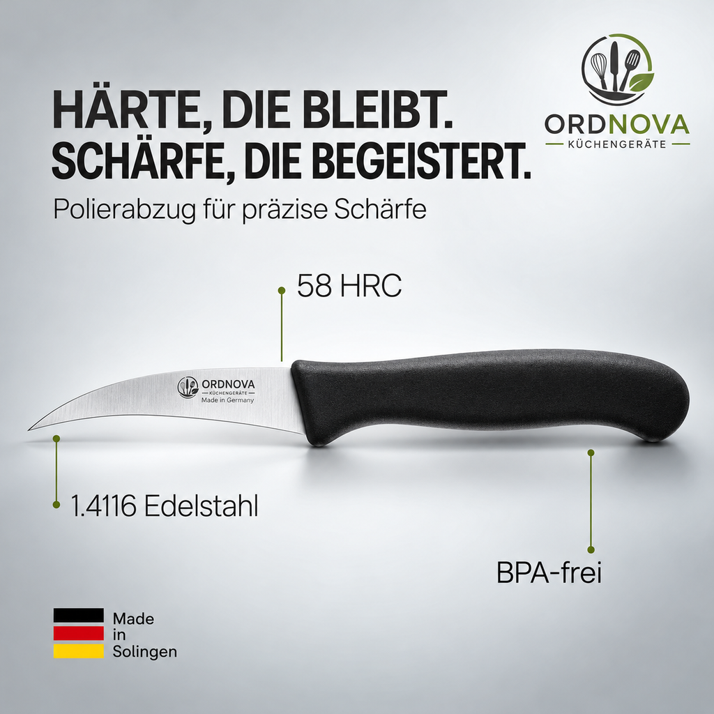 Schälmesser gebogen – 2er-Set, Made in Solingen