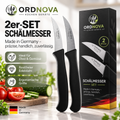 Schälmesser gebogen – 2er-Set, Made in Solingen