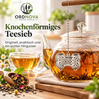 Gewürz- & Teesieb aus Edelstahl – mit Kette, verschiedene Größen