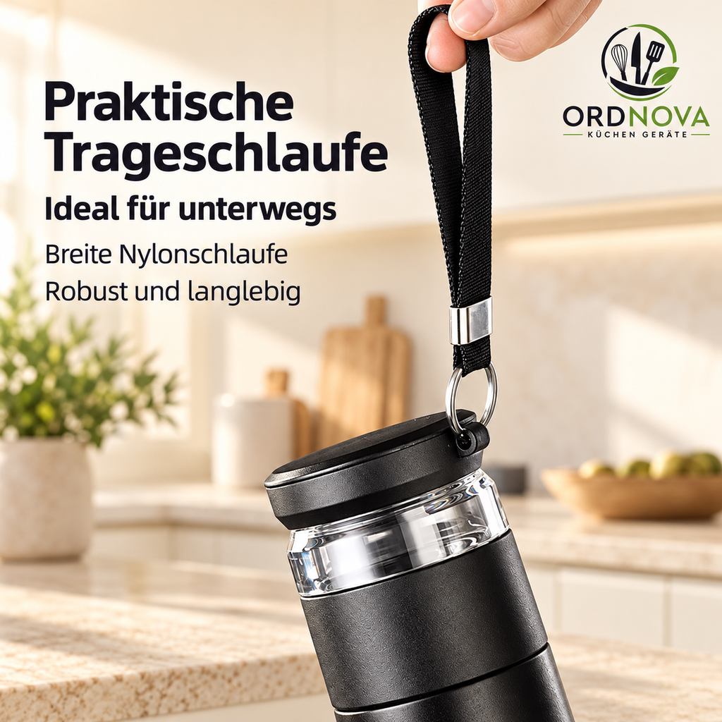 Thermobecher mit Teesieb – Edelstahl, 500 ml