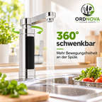 Elektrischer Wasserhahn mit Durchlauferhitzer – 3000 W, LED-Temperaturanzeige