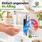 Elektrischer Wasserhahn mit Durchlauferhitzer – 3000 W, LED-Temperaturanzeige
