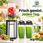 Mini-Standmixer 900 W mit 3 To-go-Bechern – Smoothie Maker