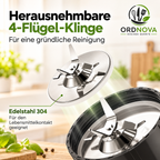 Mini-Standmixer 900 W mit 3 To-go-Bechern – Smoothie Maker