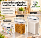 Vorratsdosen 24er-Set – luftdicht mit Deckel & Etiketten