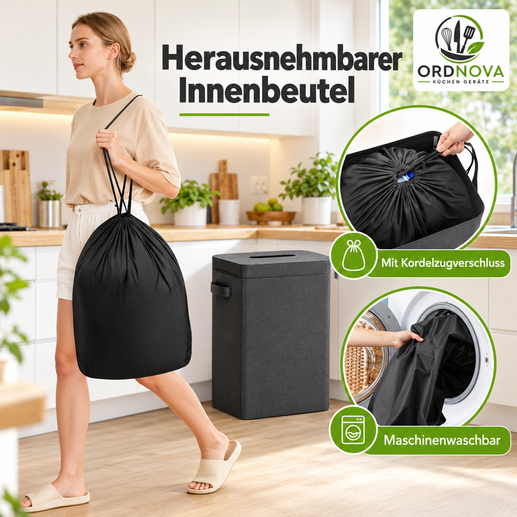 Pfandflaschen-Sammelbehälter 105 L mit Deckel – faltbar, Dunkelgrau