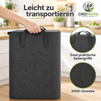 Pfandflaschen-Sammelbehälter 105 L mit Deckel – faltbar, Dunkelgrau