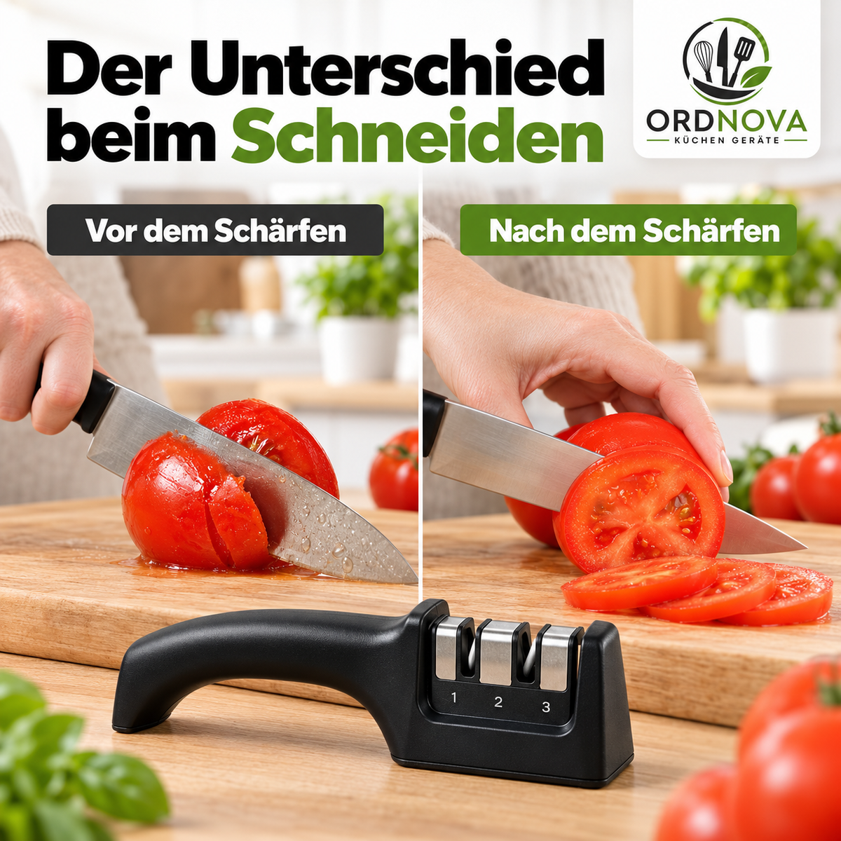 Messerschärfer 3-stufig – Smart Sharp von Lantana, manuell