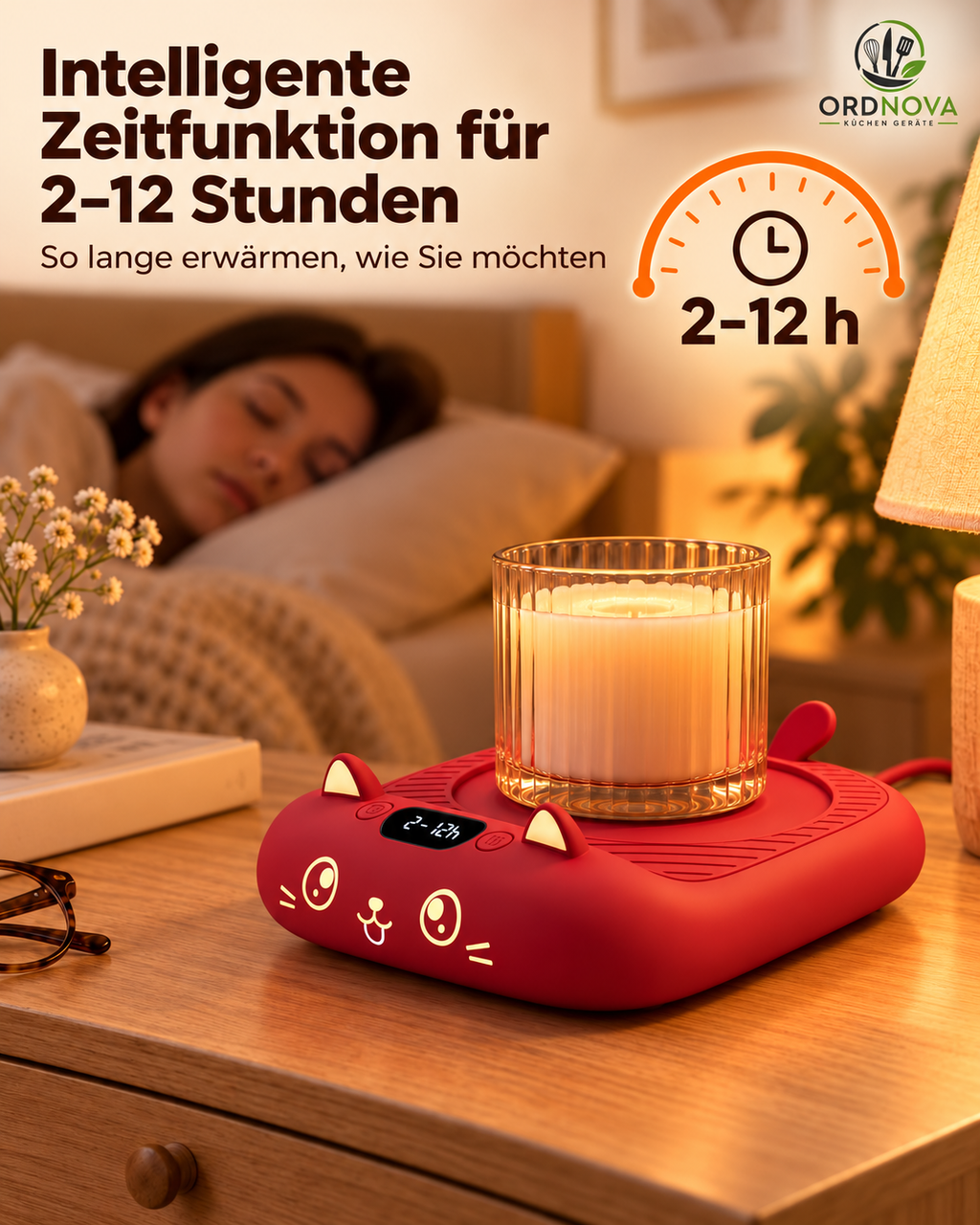Tassenwärmer im Katzen-Design – mit Timer und Abschaltautomatik