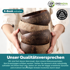 Kokosnuss-Schalen 2er-Set – handgefertigt und mit Kokosöl poliert