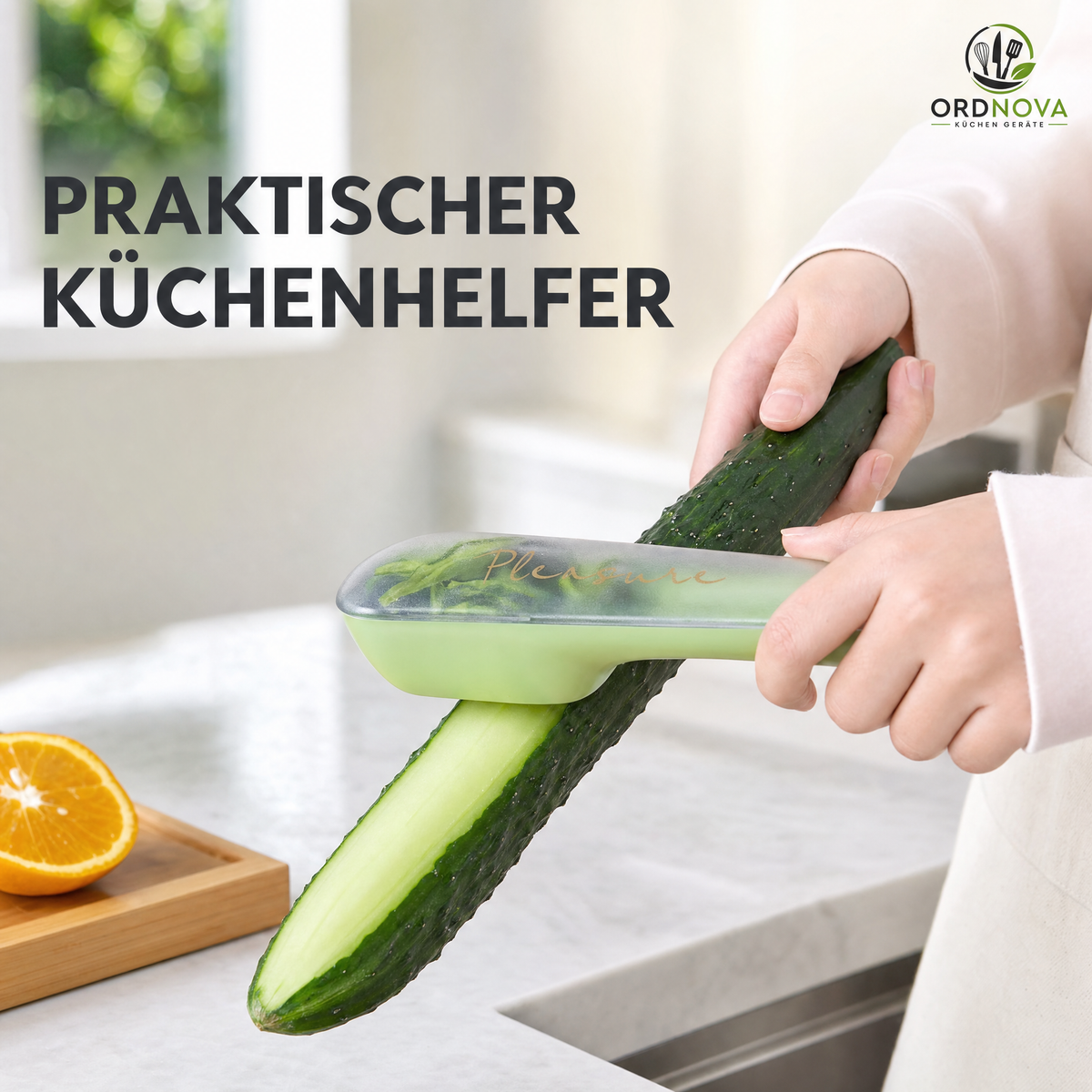 Kartoffel- und Gemüseschäler mit Aufbewahrungsbehälter – Bild 2