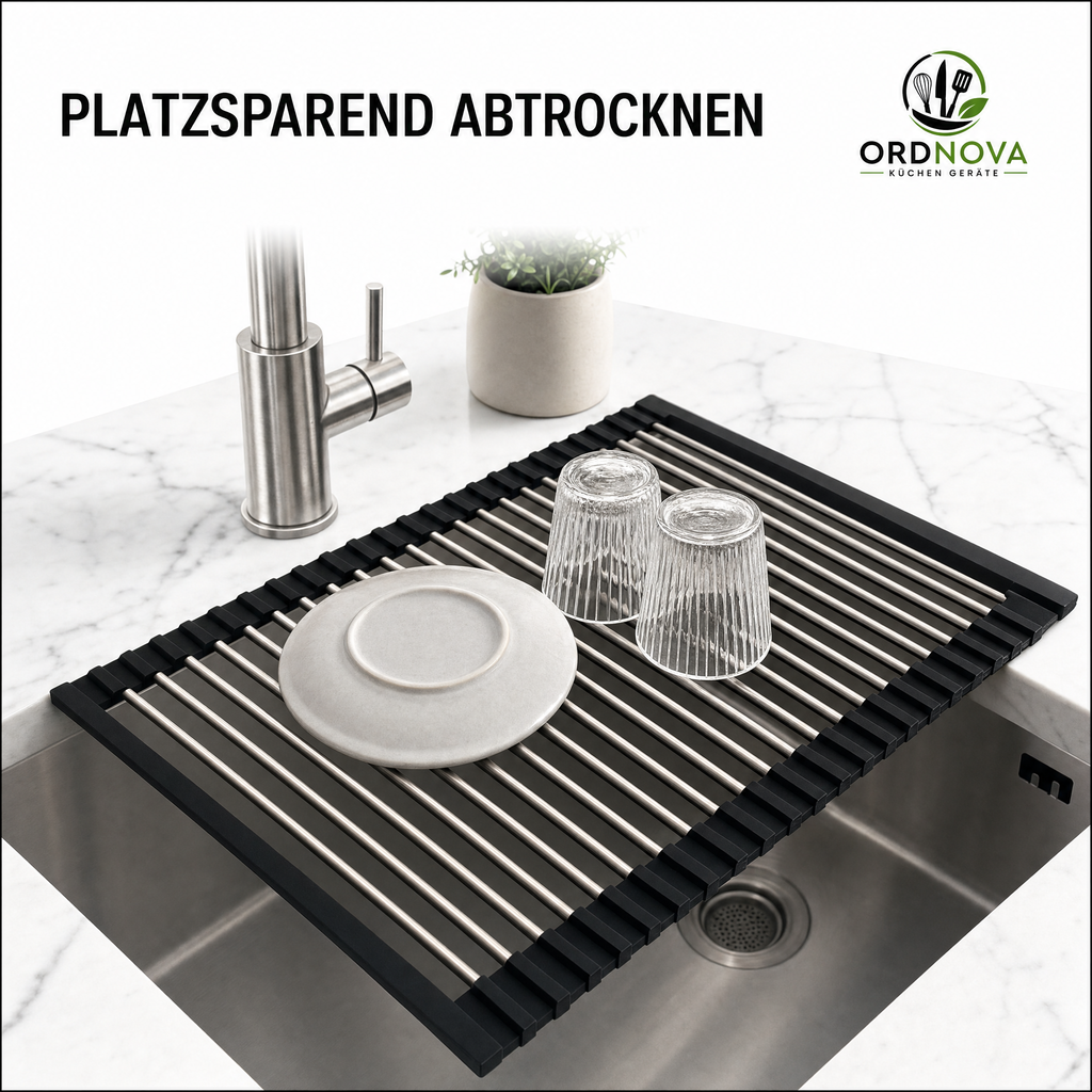 Edelstahl-Abtropfgestell für die Spüle – Bild 2
